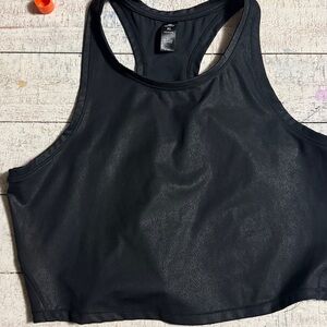 Black Racerback Sports Bra shirt and blouse No returns